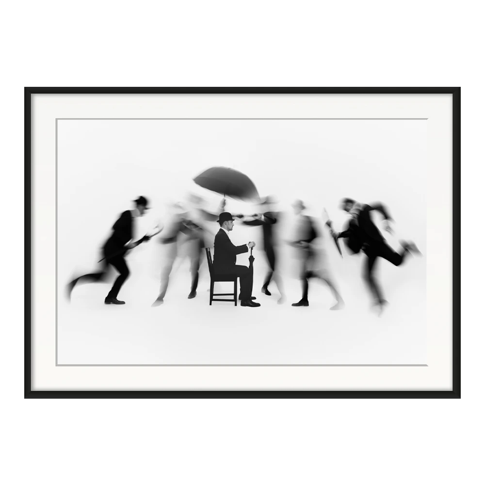 Where clarity sits alone — original framed print by Sascha van der Werf