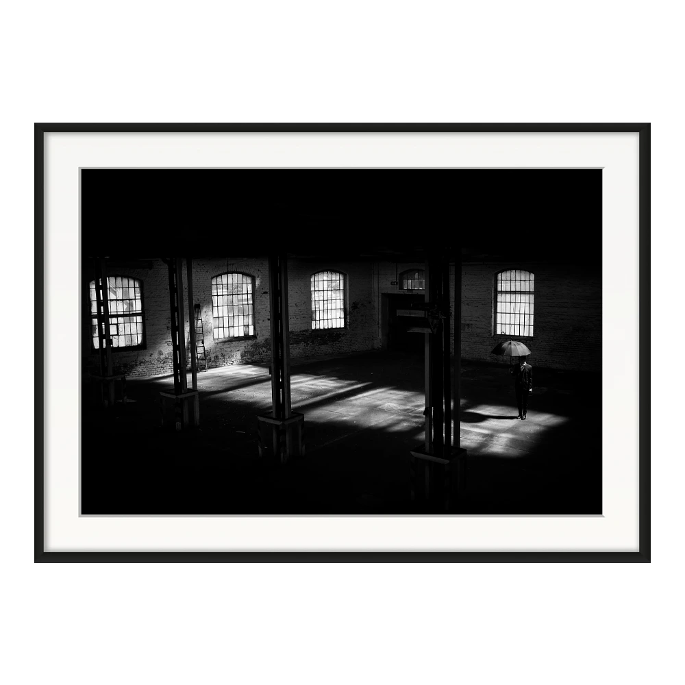 A pause shaped by light — original framed print by Sascha van der Werf