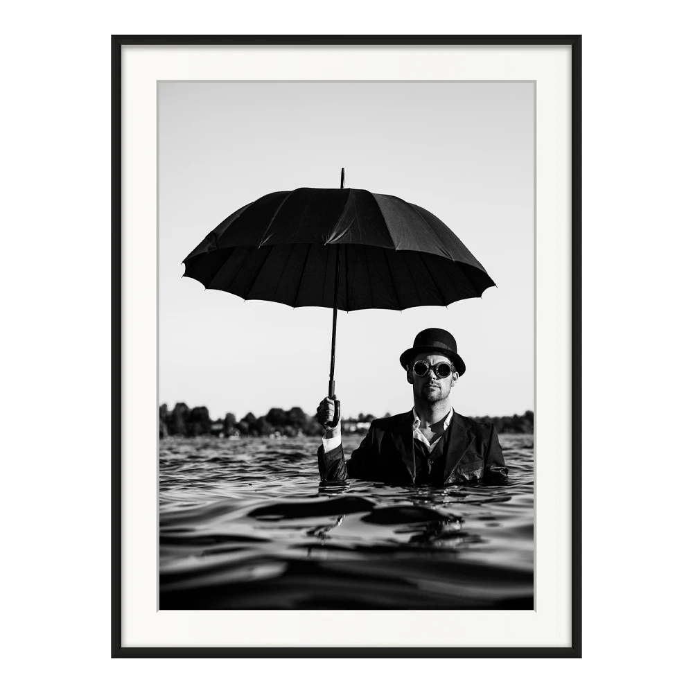 Anchored in attitude — original framed print by Sascha van der Werf