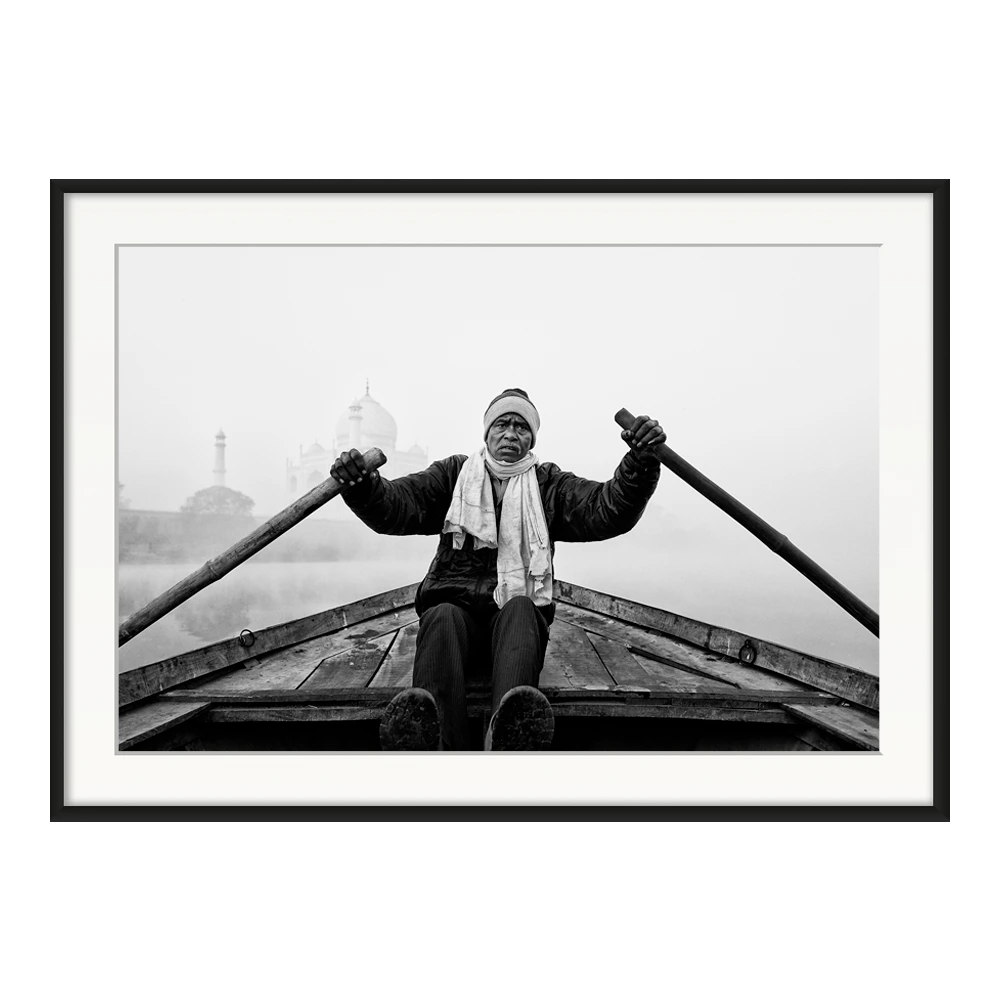 The Ferry Man — original framed print by Sascha van der Werf