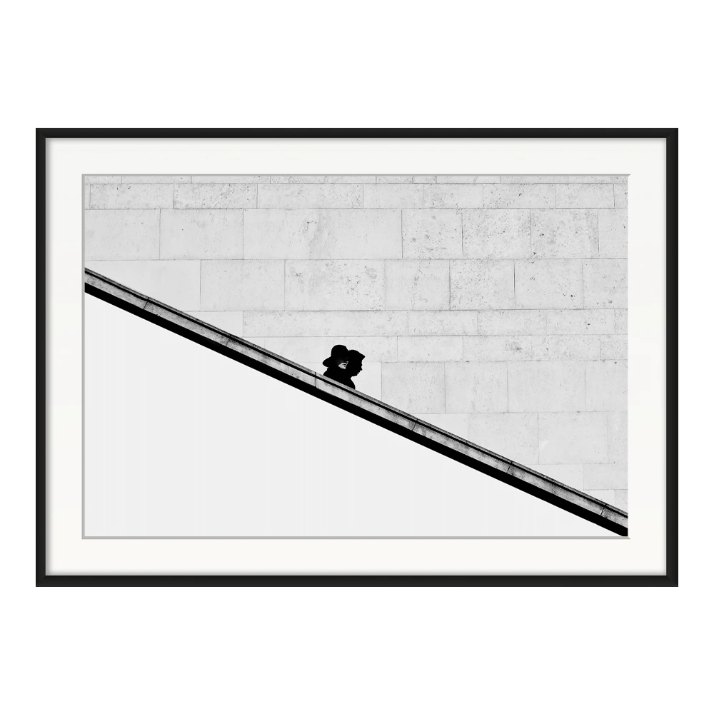 Caught Between Lines — original framed print by Sascha van der Werf