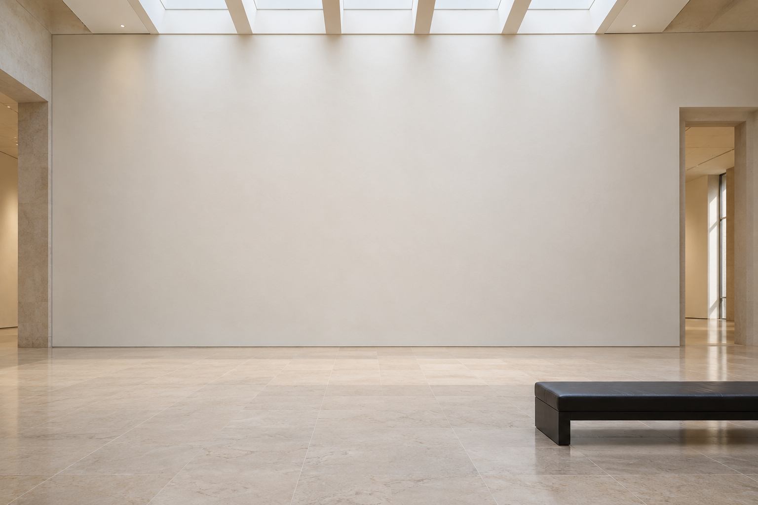 Gallery setting — illustrative interior