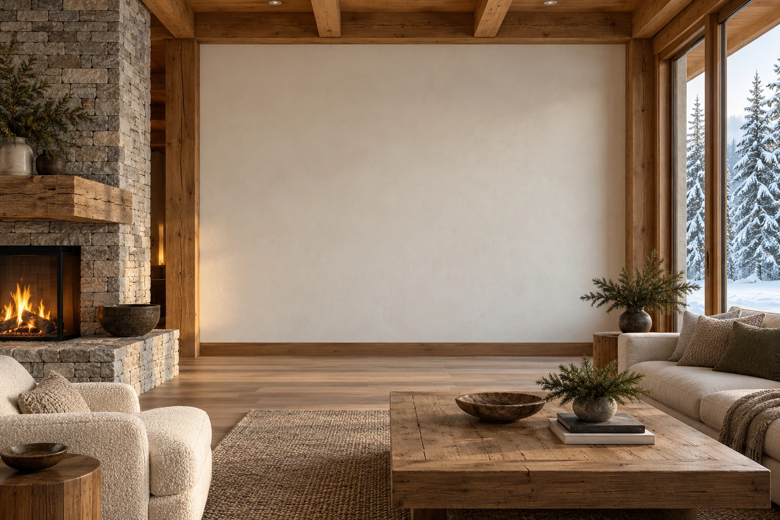 Holzhaus – beispielhafter Raum